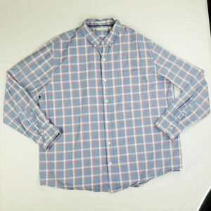 Hawker Rye 2XL Button Down Blue Red White Check